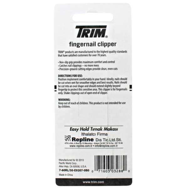 Trim Nail Clipper Easy Hold Grip, 144/Pack