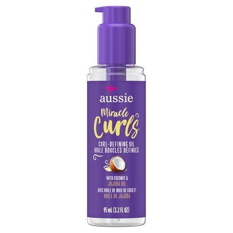 AUSSIE MIRACLE CURLS CURL-DEFINING OIL HAIR TREATMENT WITH JOJOBA OIL 95ML