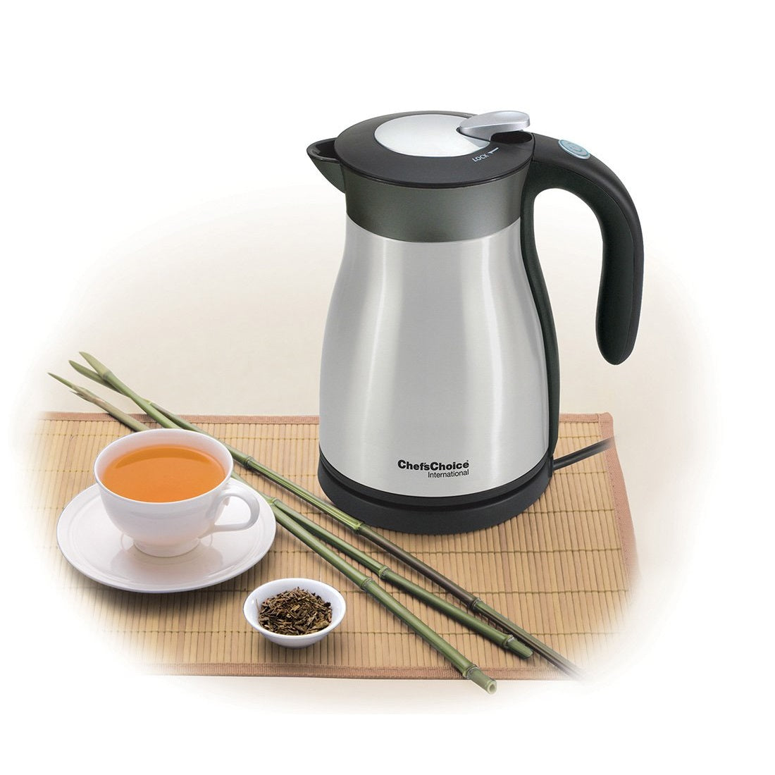 Chef'sChoice 692 International KeepHot Thermal Electric Kettle 1.5 L, Stainless Steel (Refurbished)