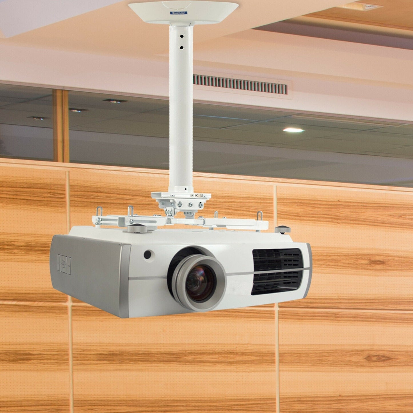 QualGear® QG-PRO-PM-1FT-B Pro-AV 1.5" Fixed length Extension Ceiling Adapters