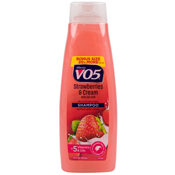 Alberto V05 Shamp 443ml Strawberries & Cream Moisturizing/6