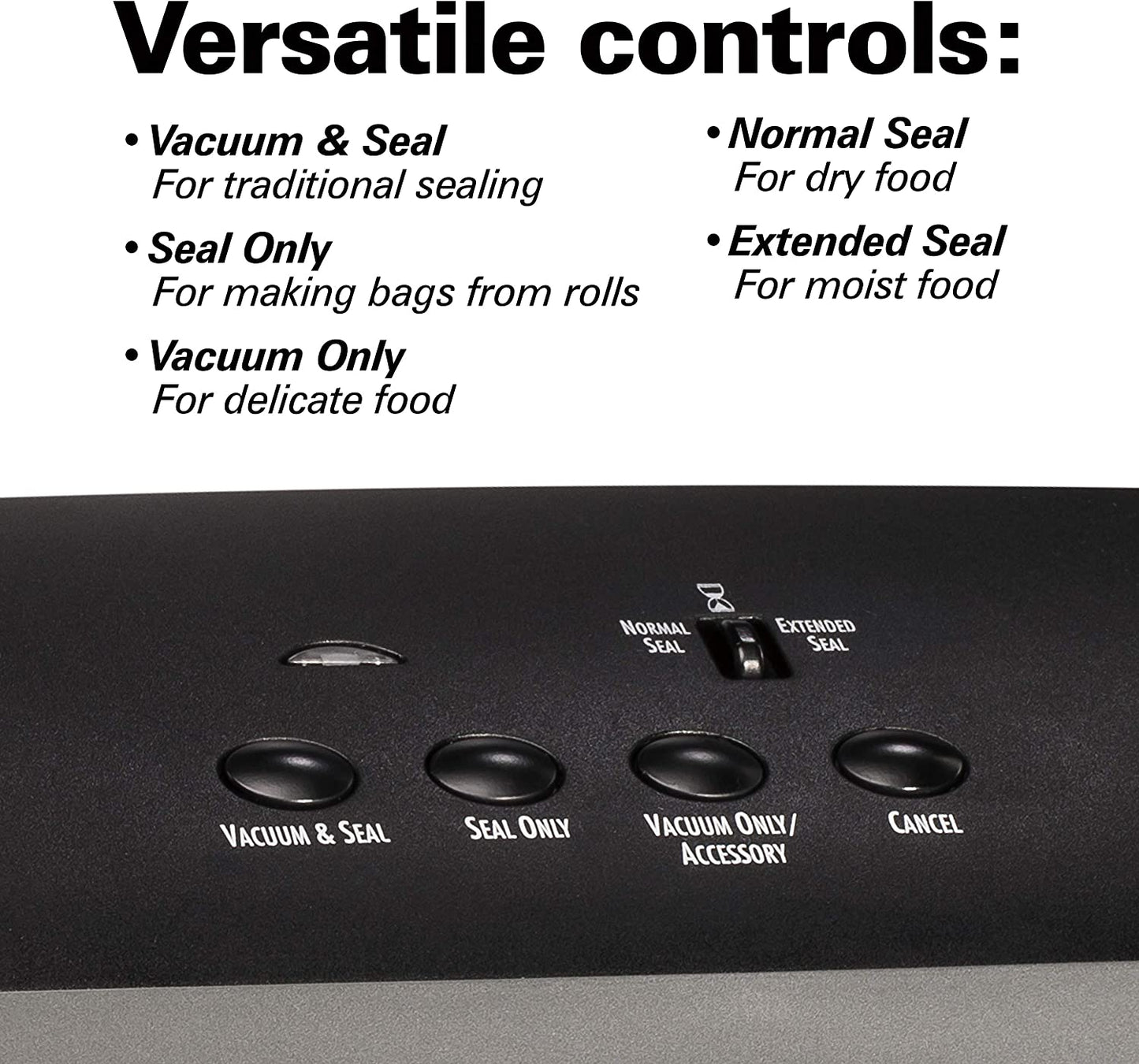 Hamilton Beach NutriFresh Vacuum Sealer 78214, Grey