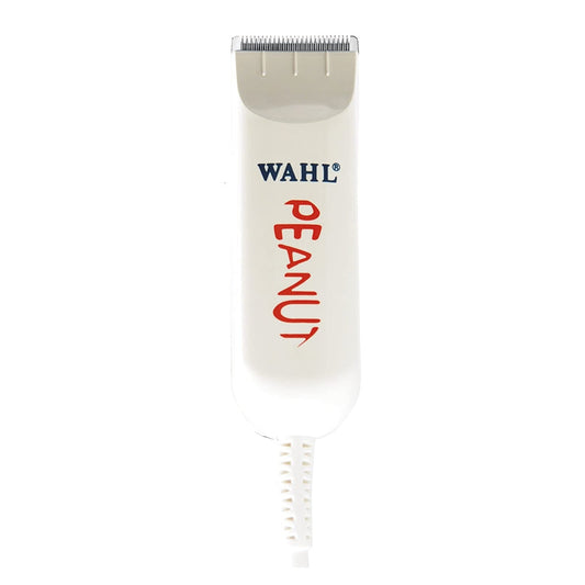 Wahl Professional Classic White Peanut Mini Trimmer/Clipper #56344 with 4 Guides
