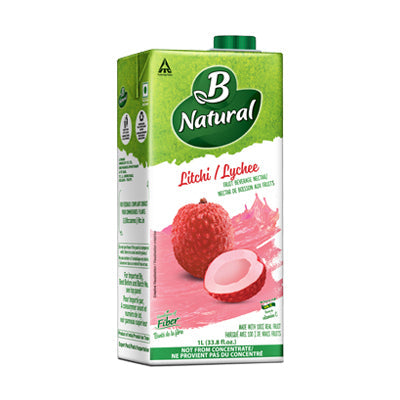 B Natural Litchi - 12 X 1 ltr