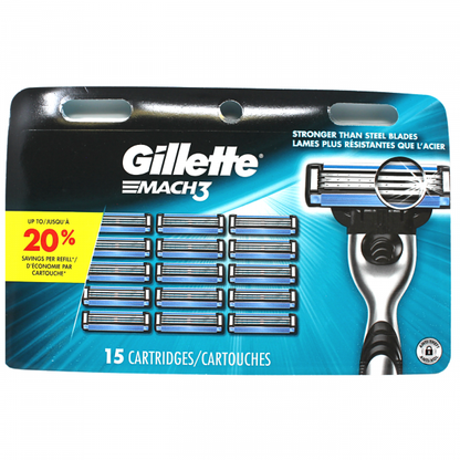 Gillette Mach 3 15carts Carded/3