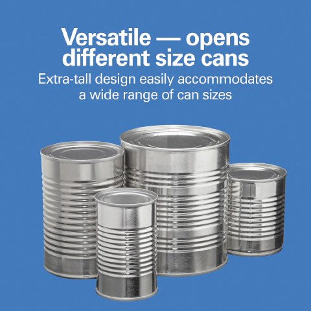 Hamilton Beach 76778 SureCut Stainless Steel Tall Can Opener with OpenMate Multi-Tool, Silver