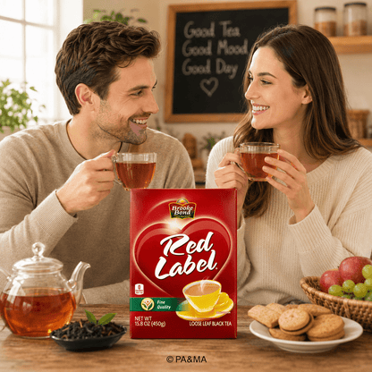 Brooke Bond Red Label Black Tea 450g – Premium Loose Leaf Black Tea for Strong Chai | Rich Taste & Aroma | Everyday Tea Pack