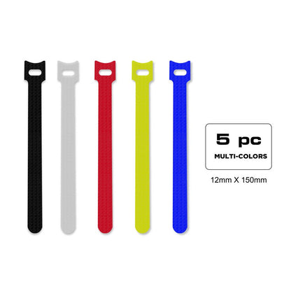 QualGear® VT3-MC-5-P Self-Gripping Cable Ties, 1/2