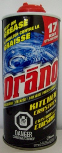 DRANO KITCHEN CRYSTALS CLOG REMOVER 500GR X 6