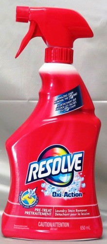 RESOLVE FABRIC PRE-TREAT OXI ACTION TRIGGER 650ML x 12