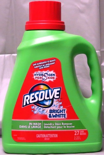 RESOLVE LAUNDRY STAIN REMOVER IN-WASH 27 LOADS 2.22L X 4..