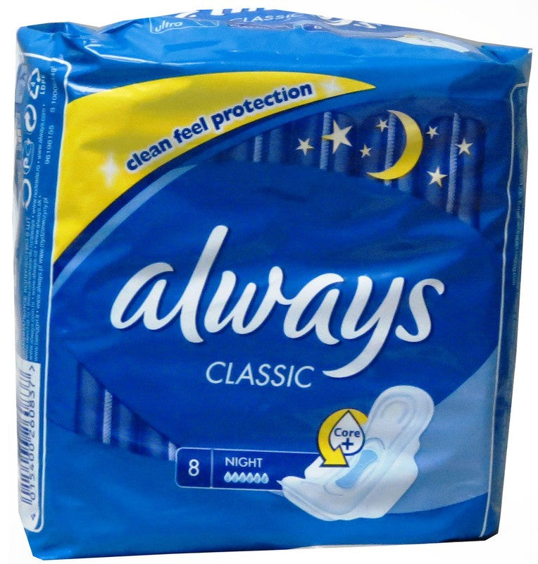 ALWAYS CLASSIC NIGHT W/WINGS 8'S