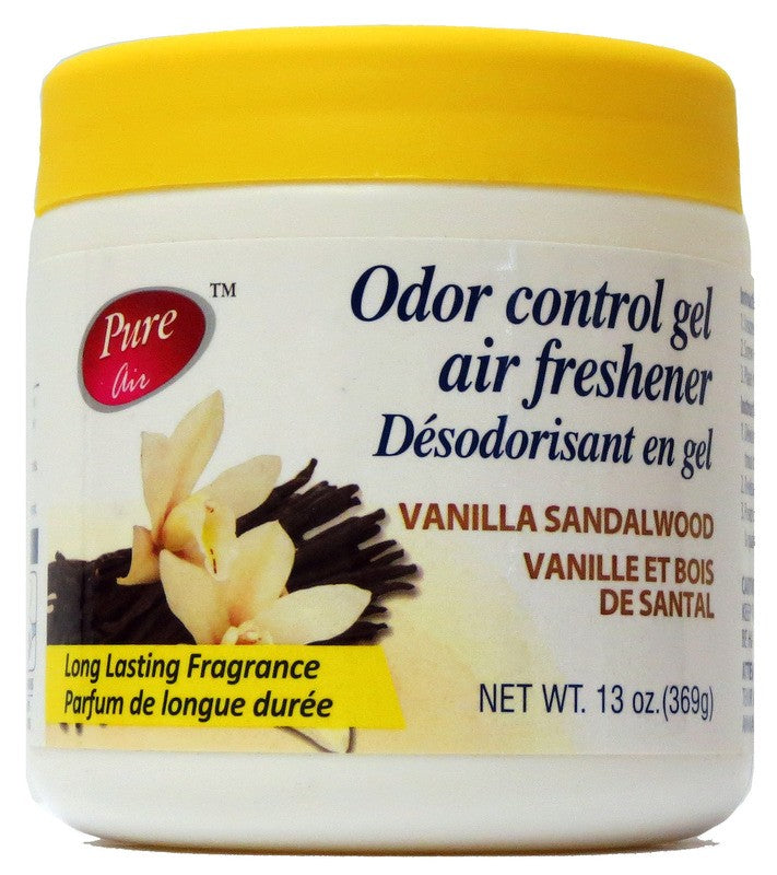 PURE AIR ODOR CONTROL GEL AIR FRSHNR VANILLA SNDLWD 369G X 12..