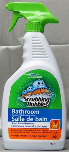 SCRUBBING BUBBLES BATHROOM CLEANER TRIGGER ORANGE 946ML X 12