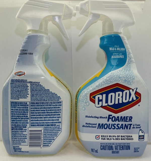 CLOROX BLEACH FOAM BATHROOM CLEANER 887ml