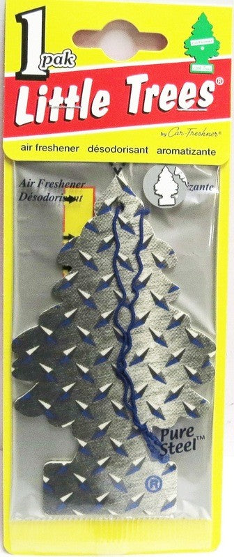 LITTLE TREE CAR AIR FRESHENER PURE STEEL