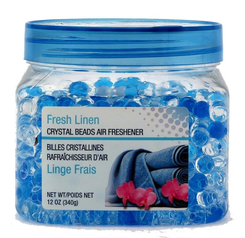 PURE AIR CRYSTAL BEADS AIR FRESHENER FRESH LINEN 340g X 12