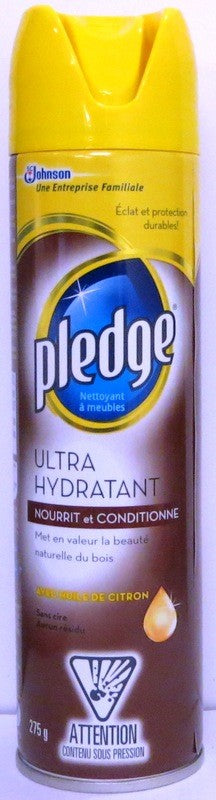 PLEDGE EXTRA MOISTURIZING FURNITURE POLISH WITH LEMON OIL 275G