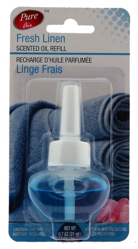 PURE AIR PLUG IN AIR FRESHENER REFILL FRESH LINEN 21ml X 24