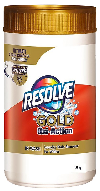 RESOLVE FABRIC WASH POWDER GOLD OXI WASH 1.35kg X 6