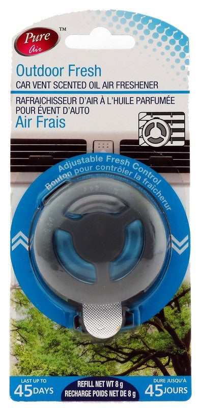 PURE AIR CAR VENT SCENTED OIL FRESHENER OUTDOOR FRESH 8g X 24