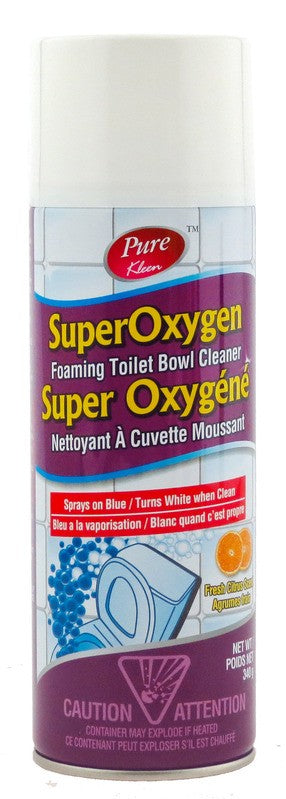 PURE KLEEN SUPER OXYGEN TOILET BOWL CLEANER 340g X 12