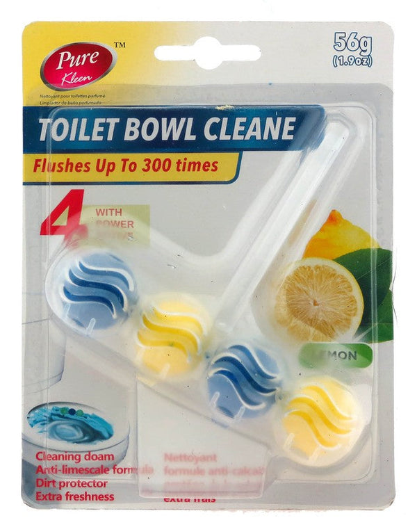 PURE KLEEN TOILET BOWL CLEANER PDQ LEMON 56g X 24