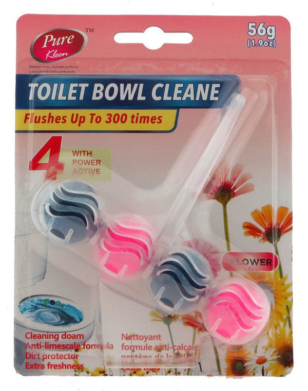 PURE KLEEN TOILET BOWL CLEANER PDQ FLOWER 56g X 24