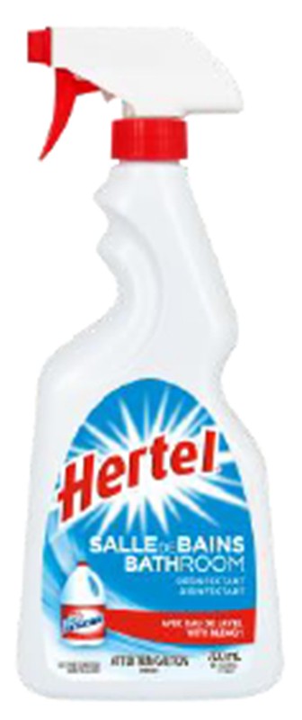 HERTEL BATHROOM DISINFECTANT SPRAY CLEANER WITH BLEACH 700ml