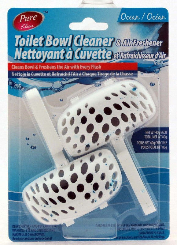 PURE KLEEN TOILET BOWL CLEANER & AIR FRSHNR OCEAN X 24