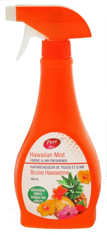 PURE AIR FABRIC & AIR FRESHENER HAWAIIAN MIST 500ml X 12