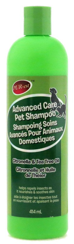 PUREST ADVANCED CARE PET SHAMPOO CITRONELLA & TEA TREE OIL 414ml X 12