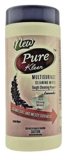 PURE KLEEN MULTISURFACE WIPES LAVENDER 35 SHEETS X 12..