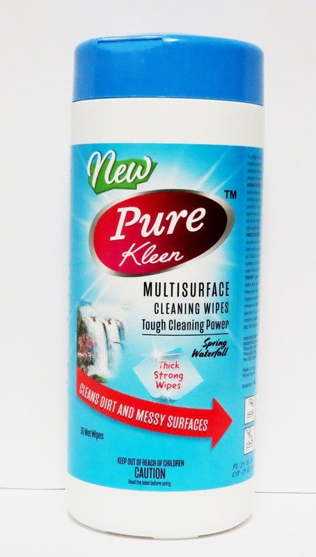 PURE KLEEN MULTISURFACE WIPES FRESH WATER FALL 35 SHEETS X 12