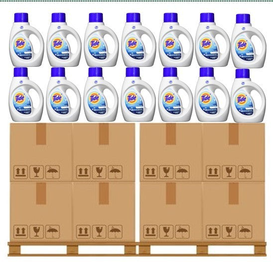 TIDE LAUNDRY DET COLD WATER CLEAN FREE NATURE 1.09L HALF PALLET X 144