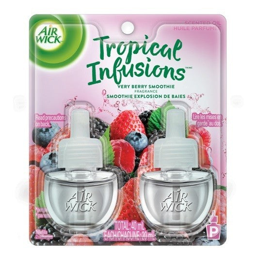 AIR WICK 2018 SPRING SCENTED OIL TWIN REFILL VERY BERRY SMOOTHIE