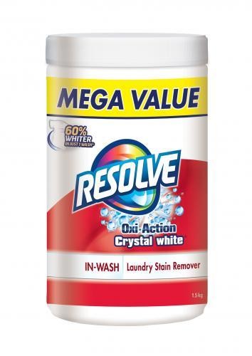 RESOLVE LAUNDRY STAIN REMOVER OXI ACTION CRYSTAL WHITE 1.5KG