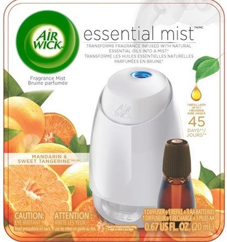 AIR WICK® ESSENTIAL MIST™ - KIT - MANDARIN & SWEET TANGERINE™ 20mL ..