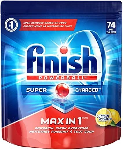 FINISH POWERBALL MAX IN 1 POWER & FREE 74CT