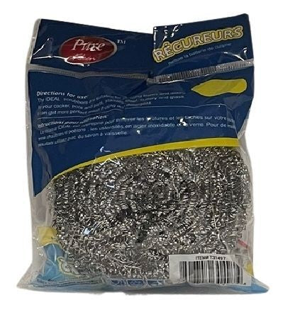 Pure Kleen 1Pk Stainless Steel Scrubber In Poly Bag ( 50G) ..