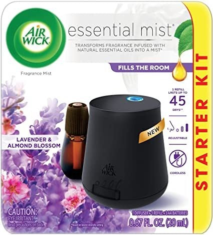 AIR WICK ESSENTIAL MIST KIT LAVENDER & ALMOND BLOSSOM 4/20