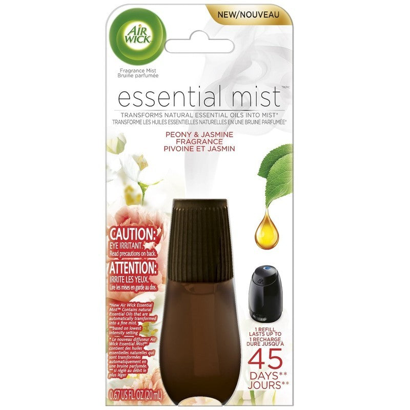 AIRWICK ESSENTIAL MIST REFILLS PEONY & JASMINE 20ml x 6 ..