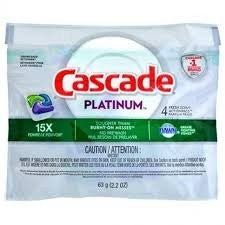 CASCADE 4PK DISHWASHER CLEANER PLATINUM