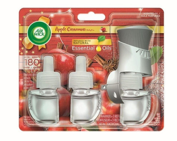 AIR WICK® SCENTED OIL - 1+3 KIT - FALLIDAY 2020 APPLE CINNAMON MEDLEY®(3X20 mL)