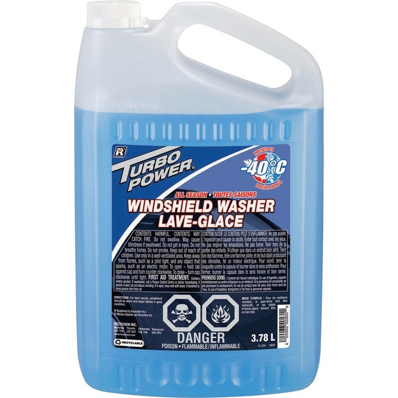 TURBO POWER WINDSHIELD WASHER FLUID -40C 3.78L