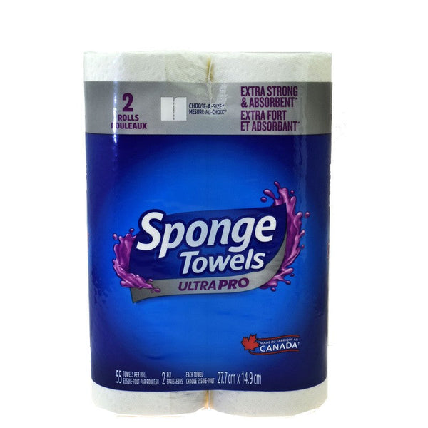 SPONGE PAPER TOWEL 2PLY 2PK