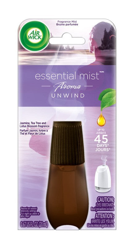 AIR WICK ESSENTIAL MIST REFILL AROMA UNWIND 20mL