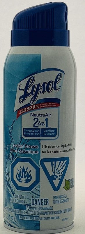 LYSOL AIR FRESHENER 2IN1 OCEAN BREEZE 283G