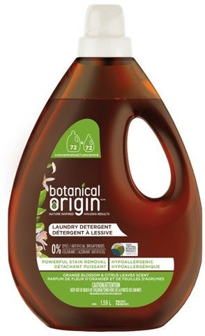 BOTANICAL ORIGIN LAUNDRY DETERGENT ORANGE BLOSSOM AND CITRUS LEAVES 1.59L