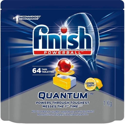 FINISH DISHWASHING QUANTUM TABS 64 PACK